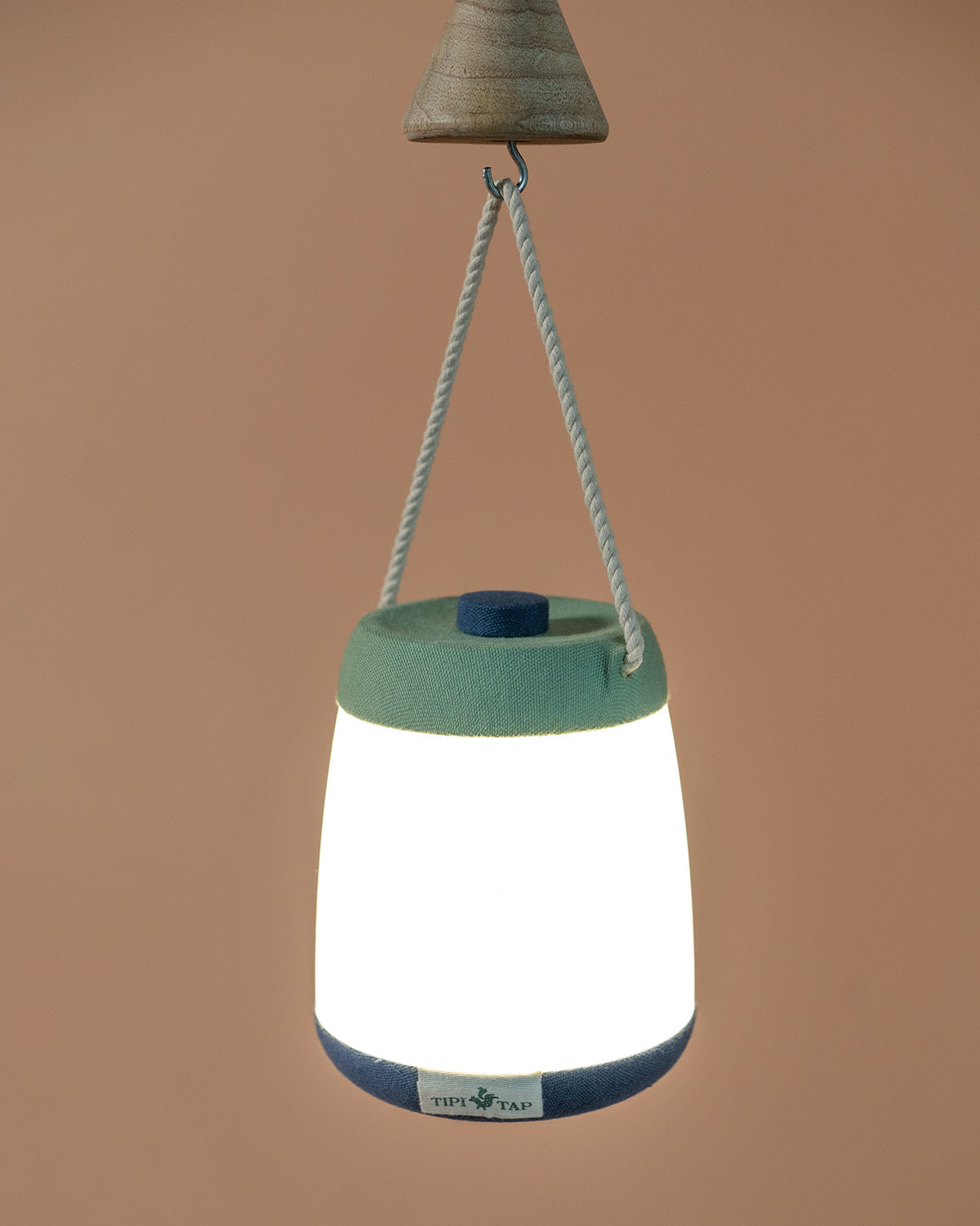 Firefly Lantern Mint Green + Dark Blue